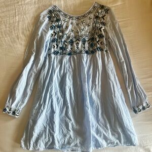 Zara Women’s XS Blue Cotton Dress